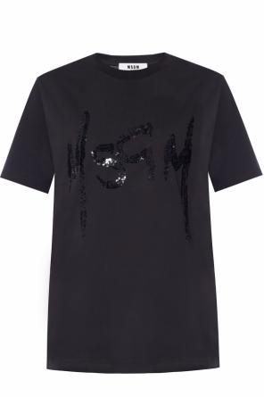 T-shirt with logo, zdjęcie 1 T-shirt with logo od MSGM